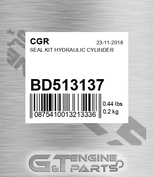 BD513137 Seal Kit Hydraulic Cylinder