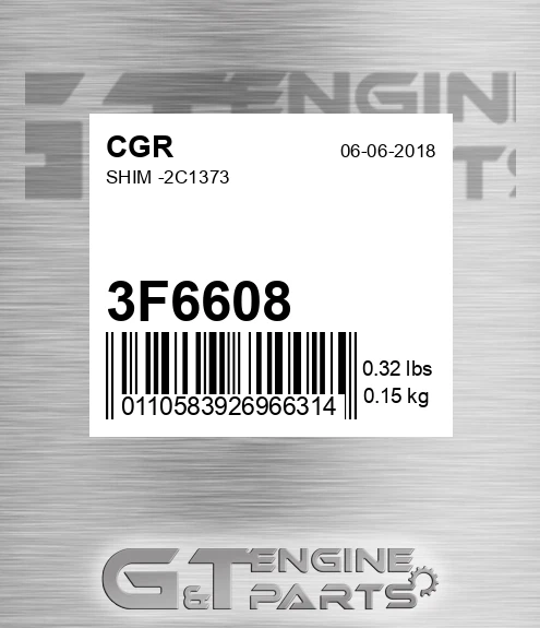 3F6608 CGR Shim -2c1373