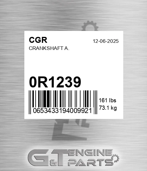 0R1239 Crankshaft A. for CGR