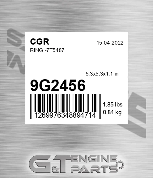 9G2456 CGR Ring -7t5487