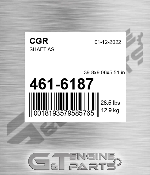 461-6187 CGR Shaft As.