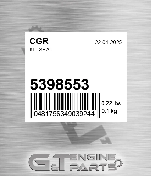 5398553 CGR Kit Seal