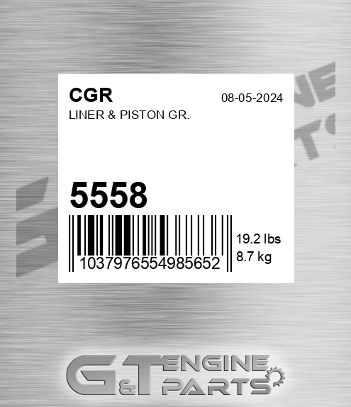 5558 Liner & Piston Gr.