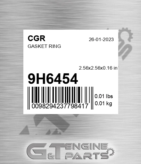 9H6454 CGR Gasket Ring