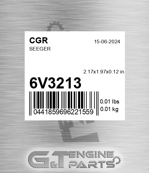 6V3213 CGR Seeger
