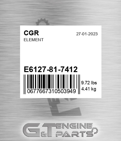 E6127-81-7412 CGR Element