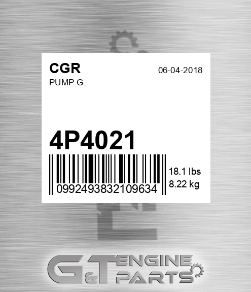 4P4021 CGR Pump G.