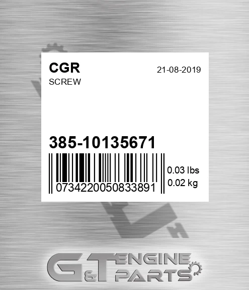 385-10135671 CGR Screw