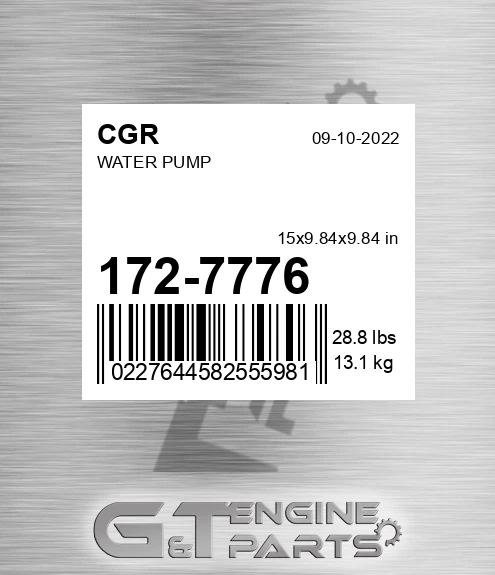 172-7776 Water Pump