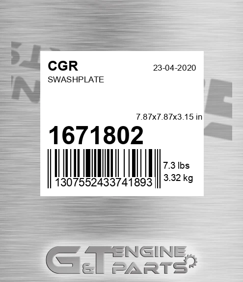 1671802 Swashplate