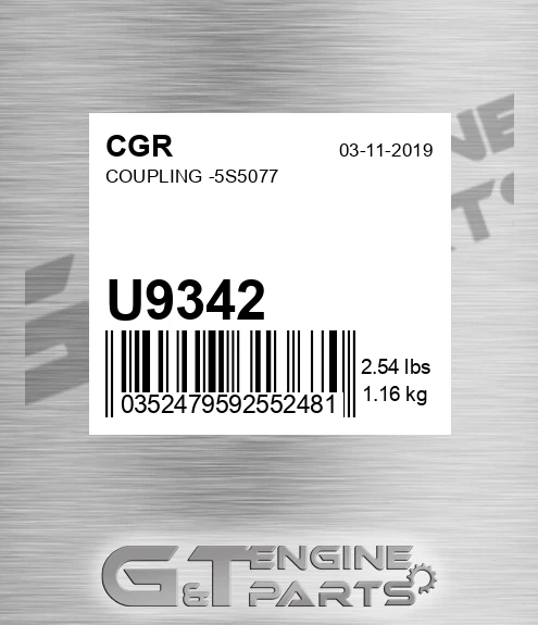 U9342 CGR Coupling -5s5077