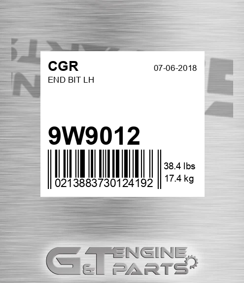 9W9012 CGR End Bit Lh