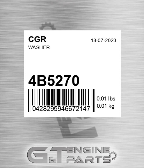 4B5270 Washer