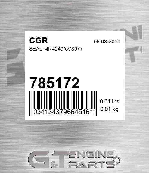 785172 Seal -4n4249/6v8977