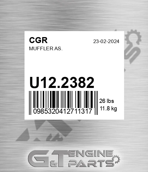 U12.2382 Muffler As.