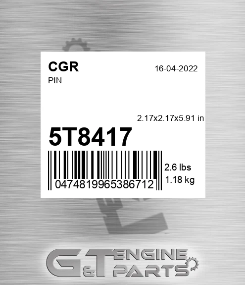 5T8417 CGR Pin