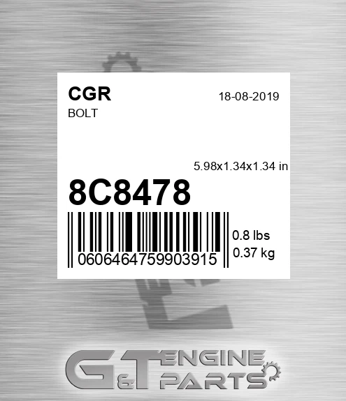 8C8478 Bolt