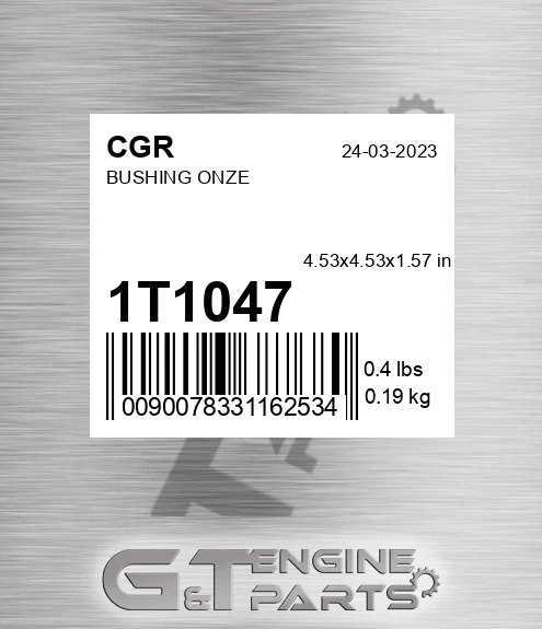 1T1047 CGR Bushing Onze