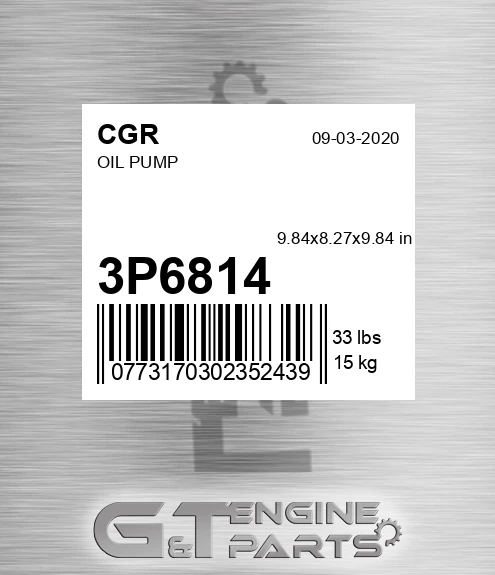 3P6814 Oil Pump