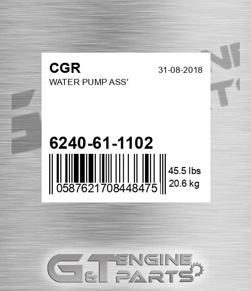 6240-61-1102 Water Pump Ass'