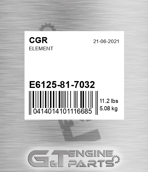 E6125-81-7032 CGR Element