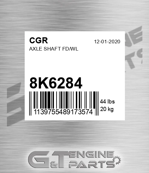 8K6284 CGR Axle Shaft Fd/wl