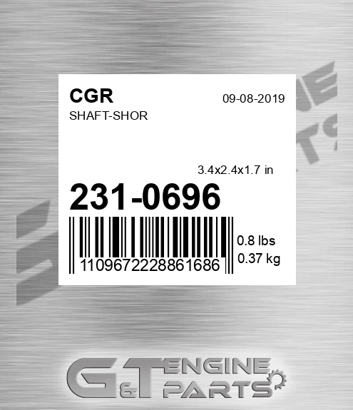 231-0696 CGR Shaft-shor