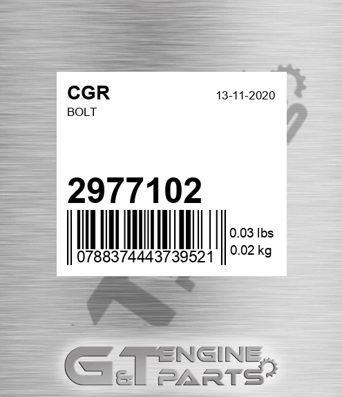 2977102 Bolt