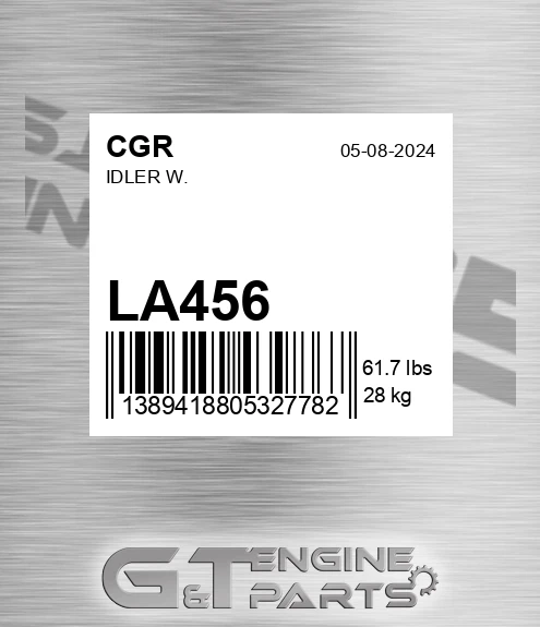 LA456 Idler W.