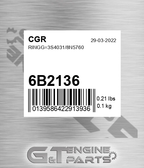 6B2136 Ringg=3s4031/8n5760