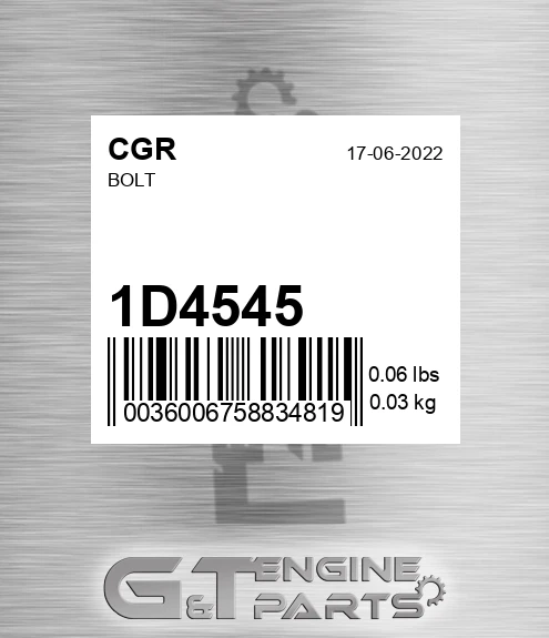 1D4545 Bolt