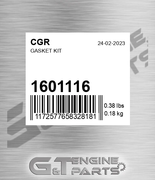 1601116 Gasket Kit
