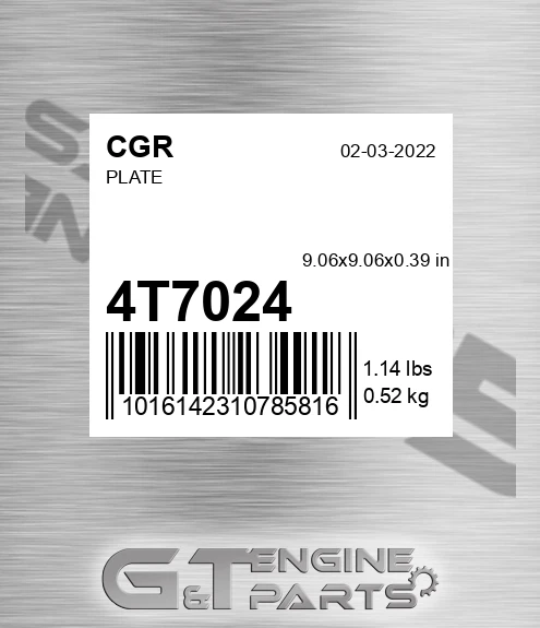 4T7024 Plate