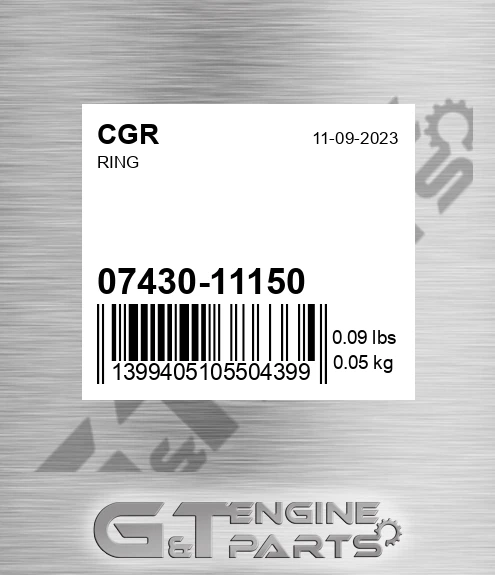 07430-11150 Ring for CGR