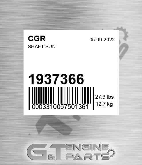 1937366 Shaft-sun