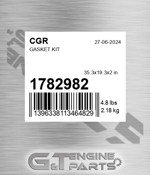 1782982 CGR Gasket Kit