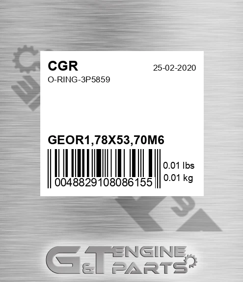 GEOR1,78X53,70M6 O-ring-3p5859