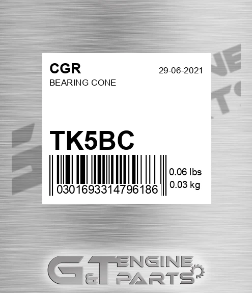 TK5BC Bearing Cone
