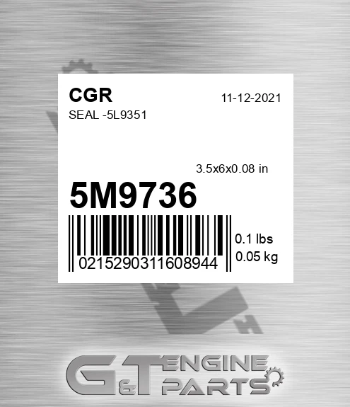 5M9736 Seal -5l9351