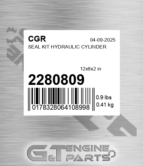 2280809 Seal Kit Hydraulic Cylinder