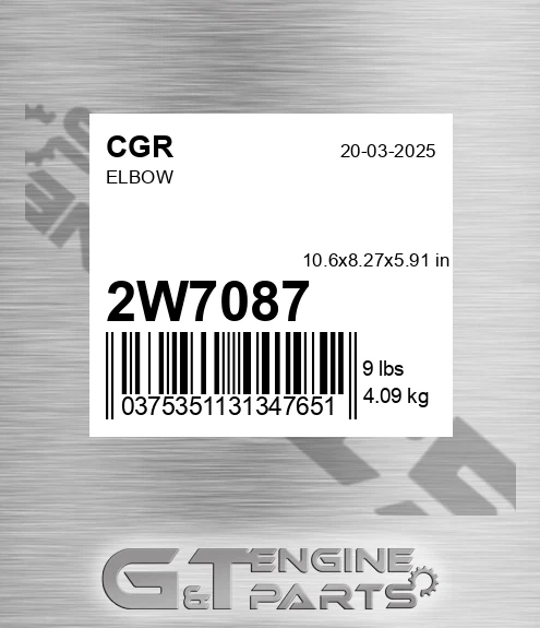 2W7087 CGR Elbow