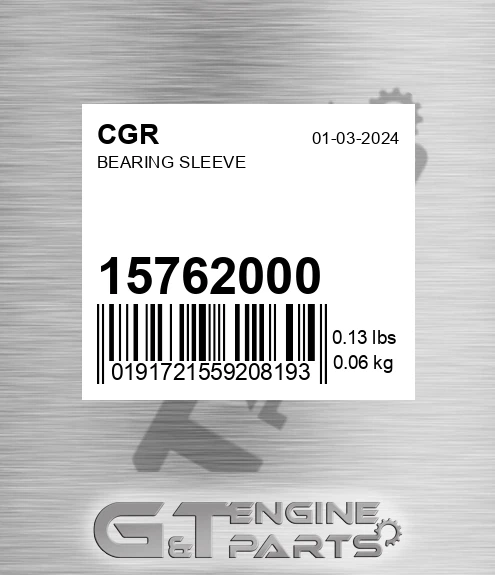 15762000 Bearing Sleeve