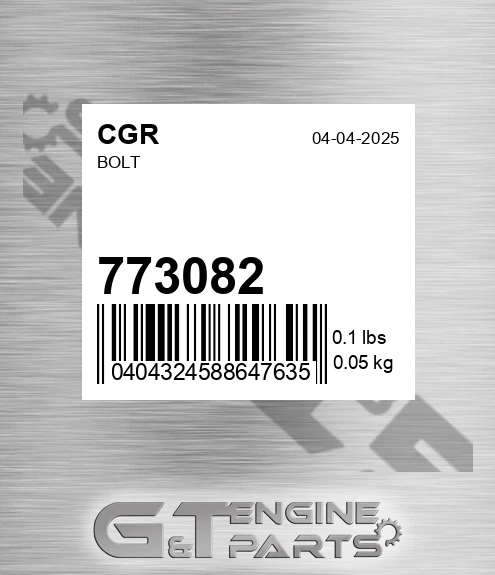773082 CGR Bolt