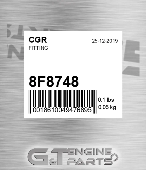 8F8748 CGR Fitting