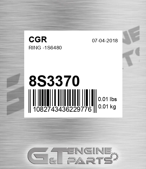 8S3370 Ring -1s6480
