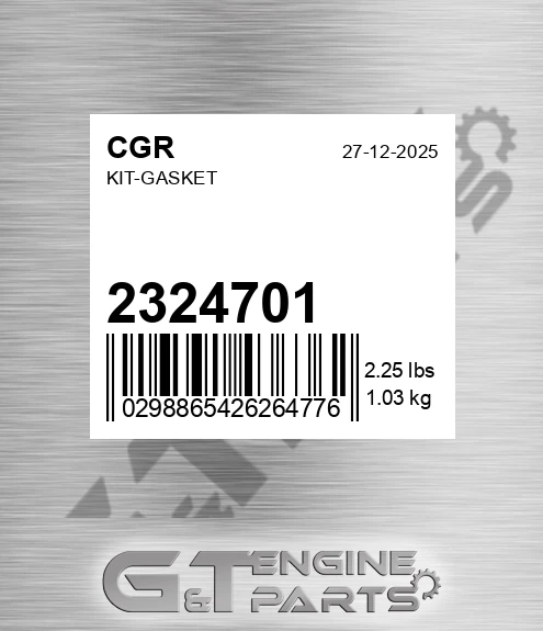 2324701 Kit-gasket