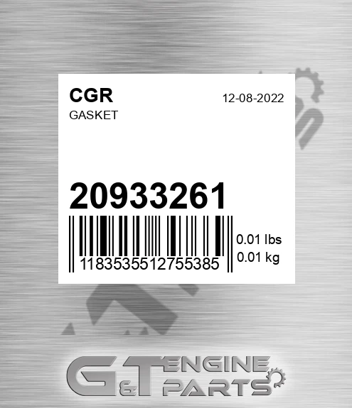 20933261 Gasket