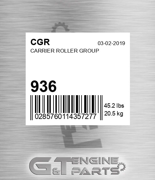 936 CGR Carrier Roller Group