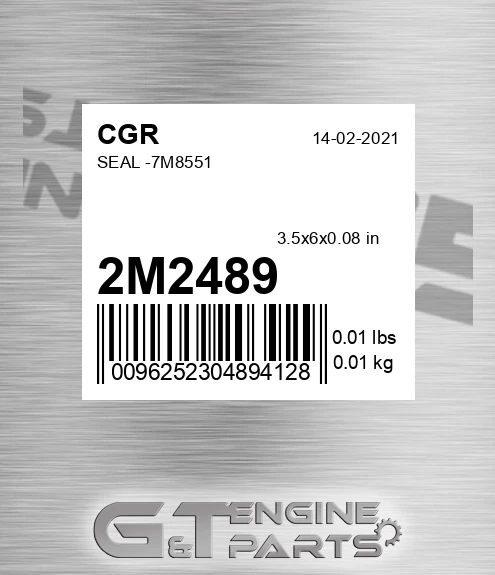 2M2489 CGR Seal -7m8551