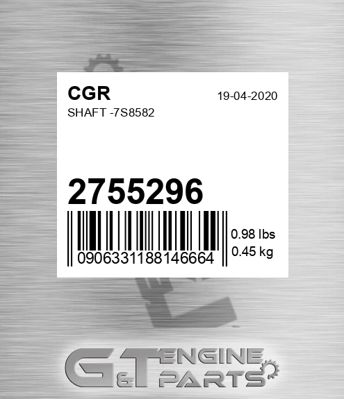 2755296 Shaft -7s8582